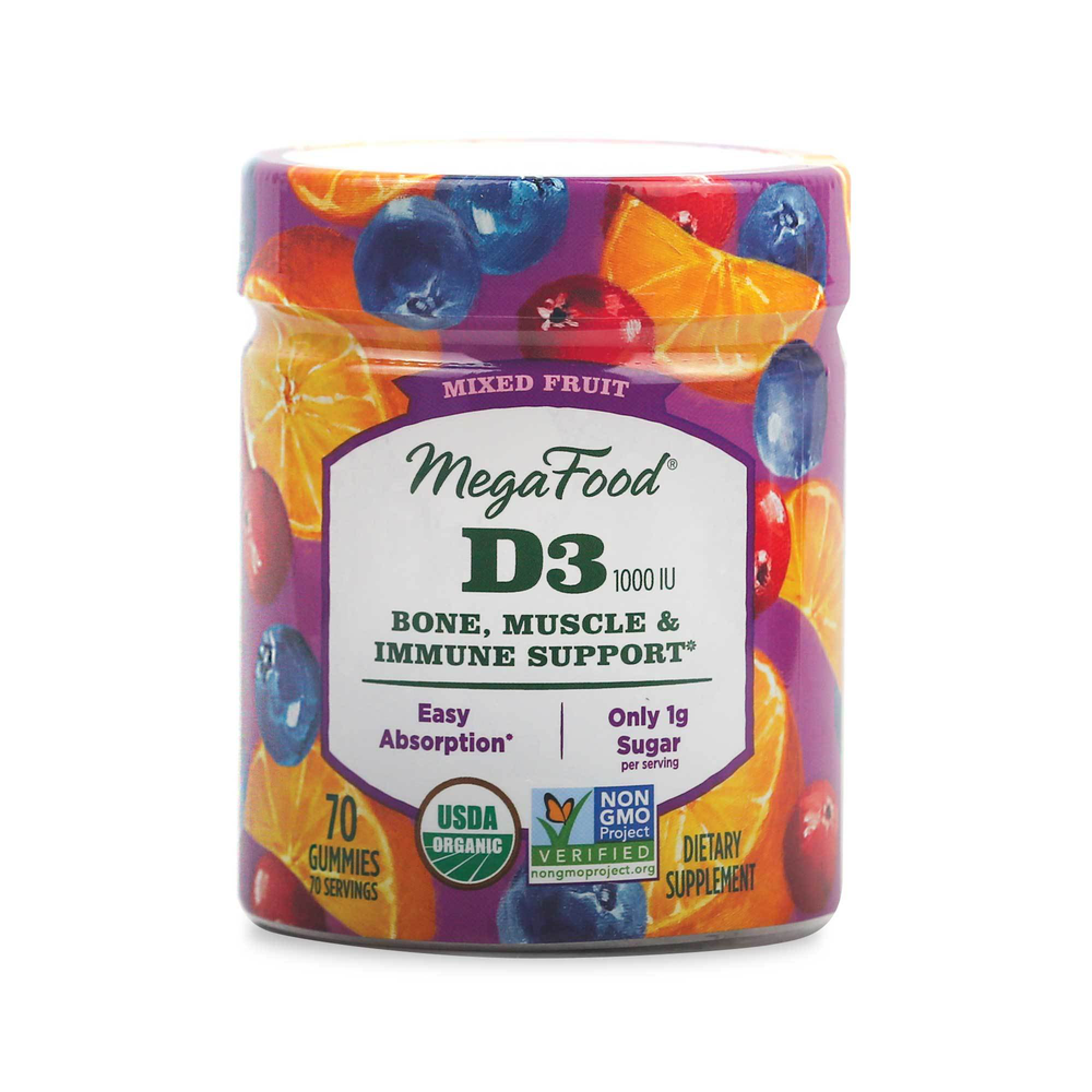 D3 Wellness 1000 IU Gummies, Mixed Fruit