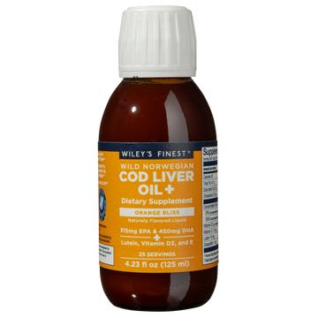 Wild Norwegian Cod Liver Oil+, Orange Bliss Flavor