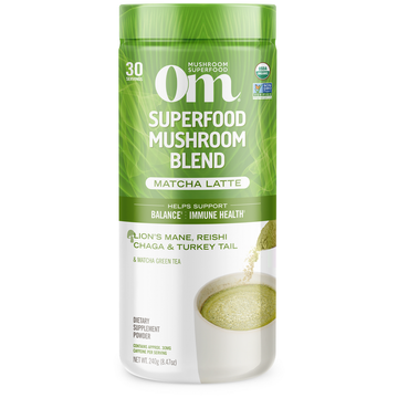Superfood Mushroom Blend, Matcha Latte