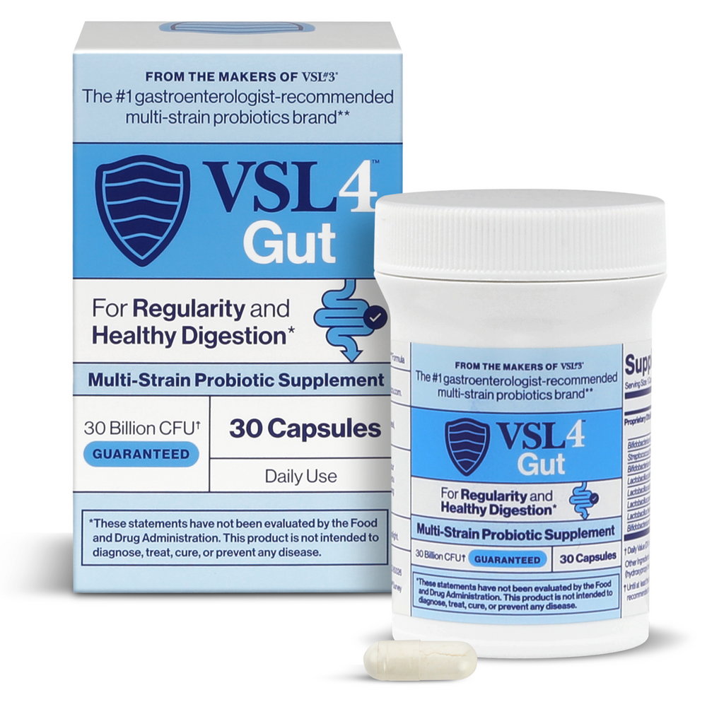 VSL4™ Gut Multi-Strain Probiotic 30 Billion CFU 30 Capsules