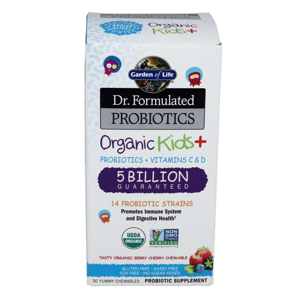 Dr. Formulated Probiotics Organic Kids+, Berry Cherry