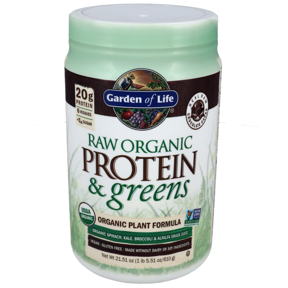 Raw Organic Protein and Greens Chocolate Powder