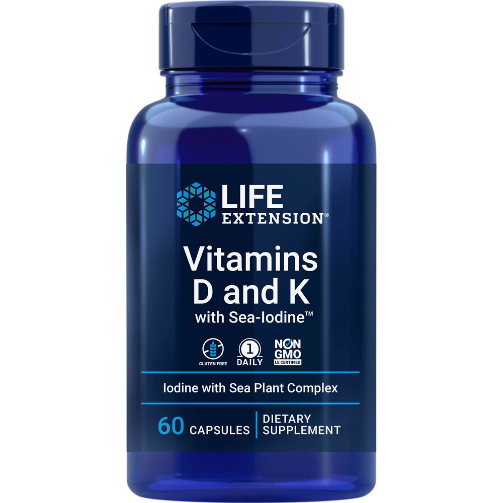 Vitamins D and K with Sea-Iodine
