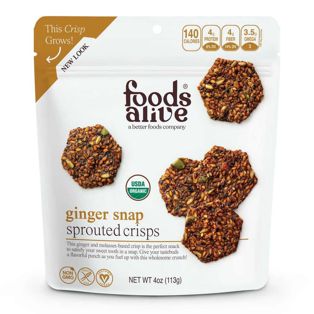 Ginger Snap Sprouted Crisps Organic