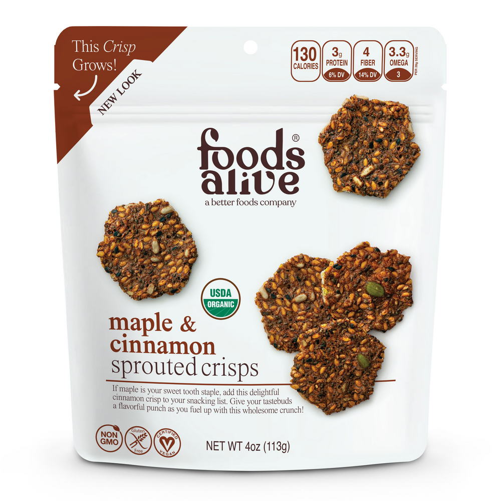 Maple & Cinnamon Sprouted Crisps Organic