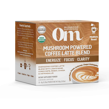 Mushroom Powered Coffee Latte