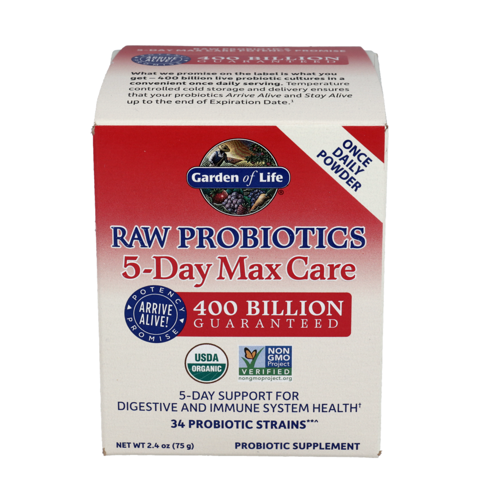 RAW Probiotics 5 Day Max Care