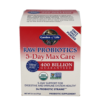 RAW Probiotics 5 Day Max Care