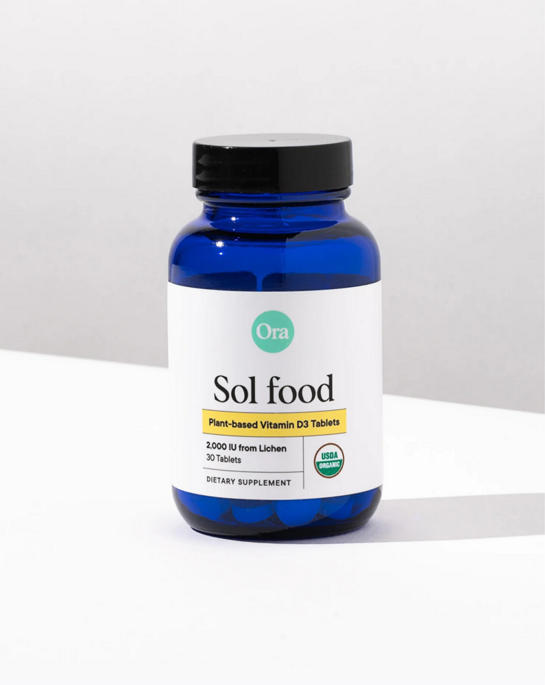 Sol food Plant-based Vitamin D3 Tablets, 50mcg (2000 IU)