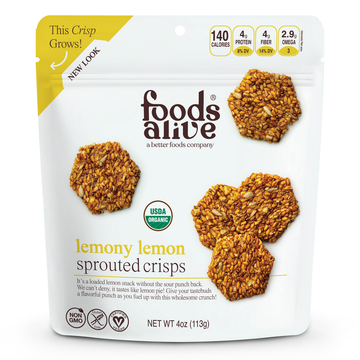 Lemony Lemon Sprouted Crisps Organic
