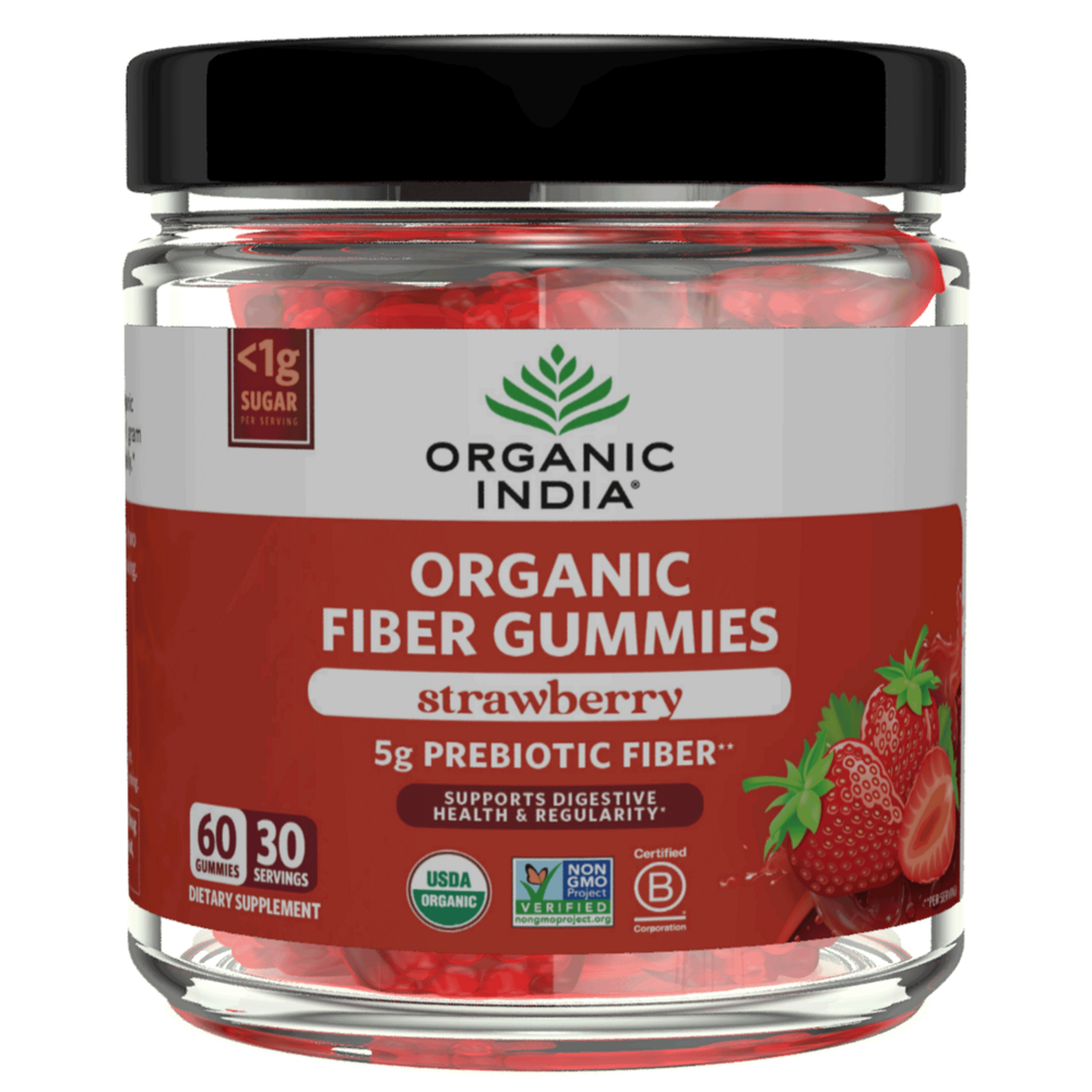 Organic Fiber Gummies, Strawberry