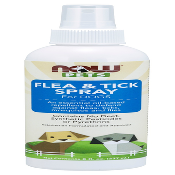 NOW Pet Health Flea and Tick Spray For D