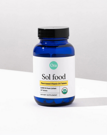 Sol food Plant-based Vitamin D3 Tablets, 50mcg (2000 IU)