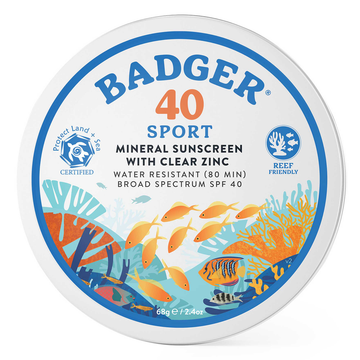 Badger SPF 40 Sport Mineral Sunscreen Tin