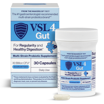 VSL4™ Gut Multi-Strain Probiotic 30 Billion CFU 30 Capsules