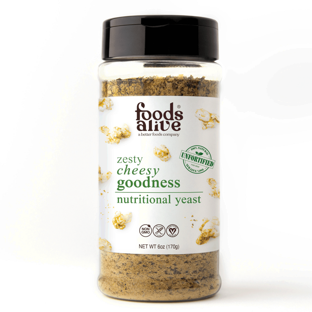 Zesty nutritional yeast blend shaker jar