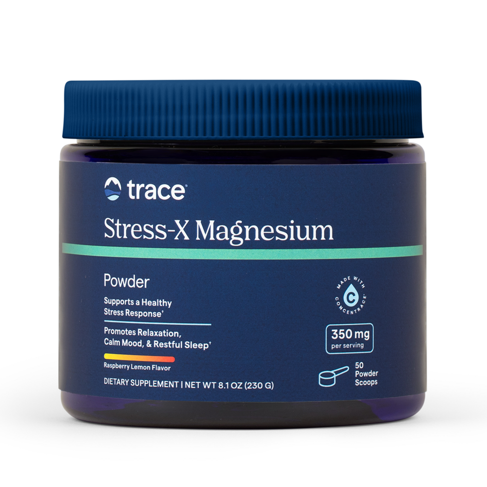 Stress-X Magnesium Powder, Raspberry Lemon
