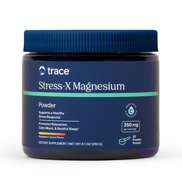 Stress-X Magnesium Powder, Raspberry Lemon
