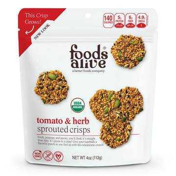 Tomato & Herb Sprouted Crisps Organic