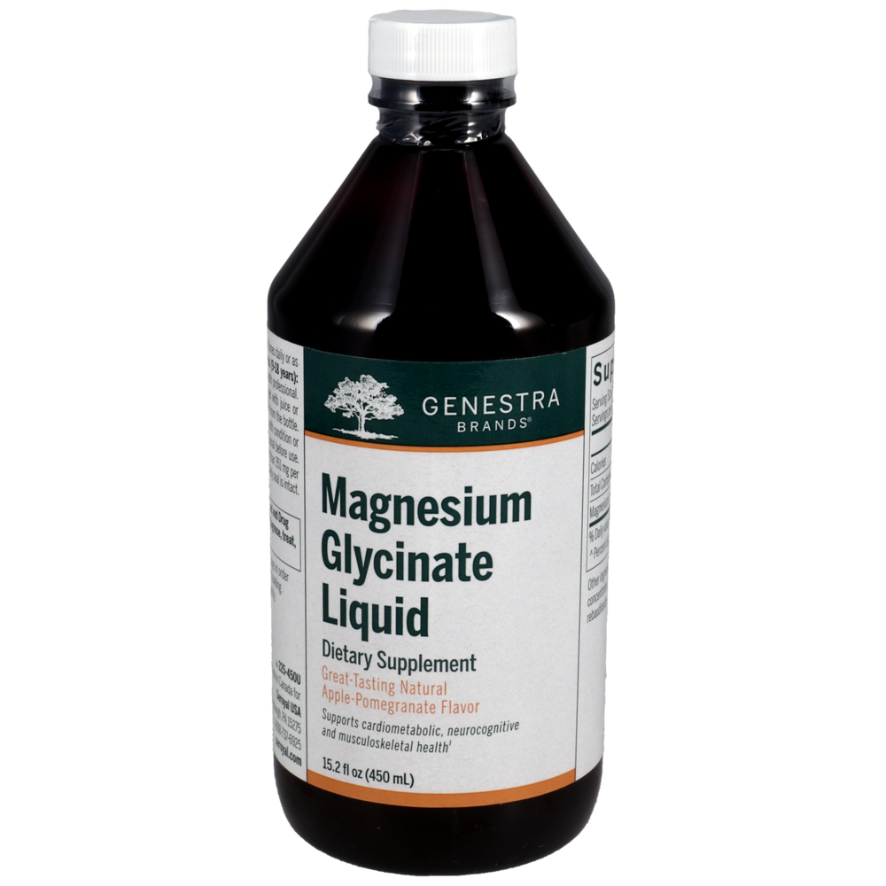 Magnesium Glycinate Liquid, Apple-Pomegranate Flavor