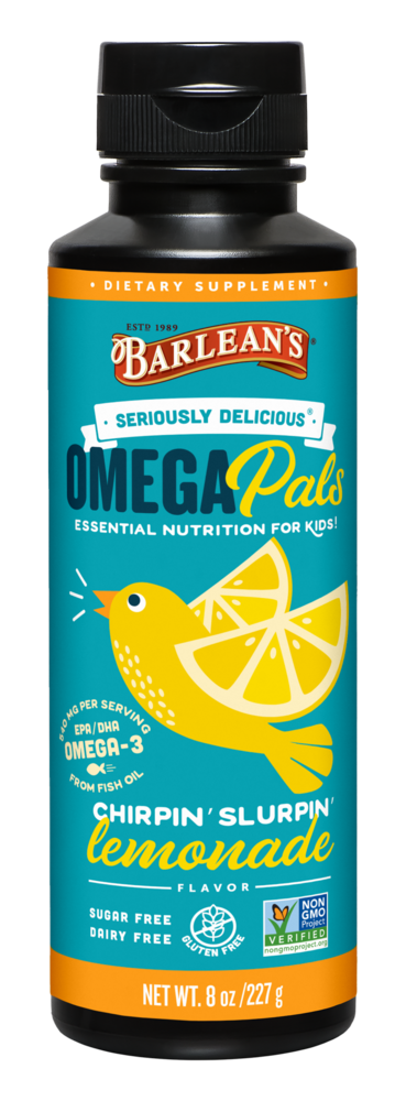 Seriously Delicious Omega Pals Chirpin' Slurpin' Lemonade Fish Oil