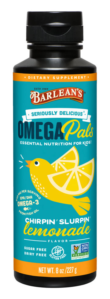 Seriously Delicious Omega Pals Chirpin' Slurpin' Lemonade Fish Oil