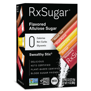 RxSugar Flavored Allulose Sugar Swealthy Stix