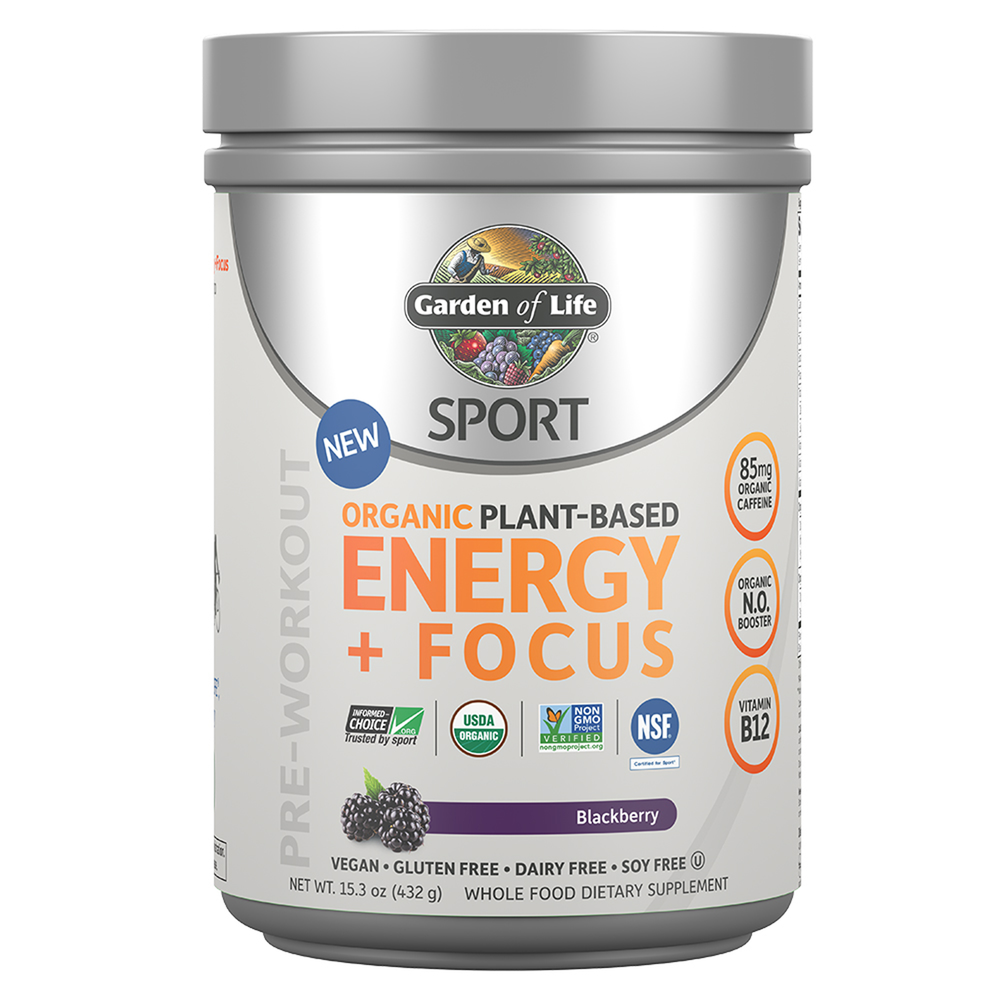 SPORT Organic Pre-Workout Energy + Focus Blackberry