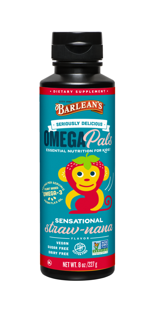 Seriously Delicious Omega Pals Sensational Straw-nana Flax Oil