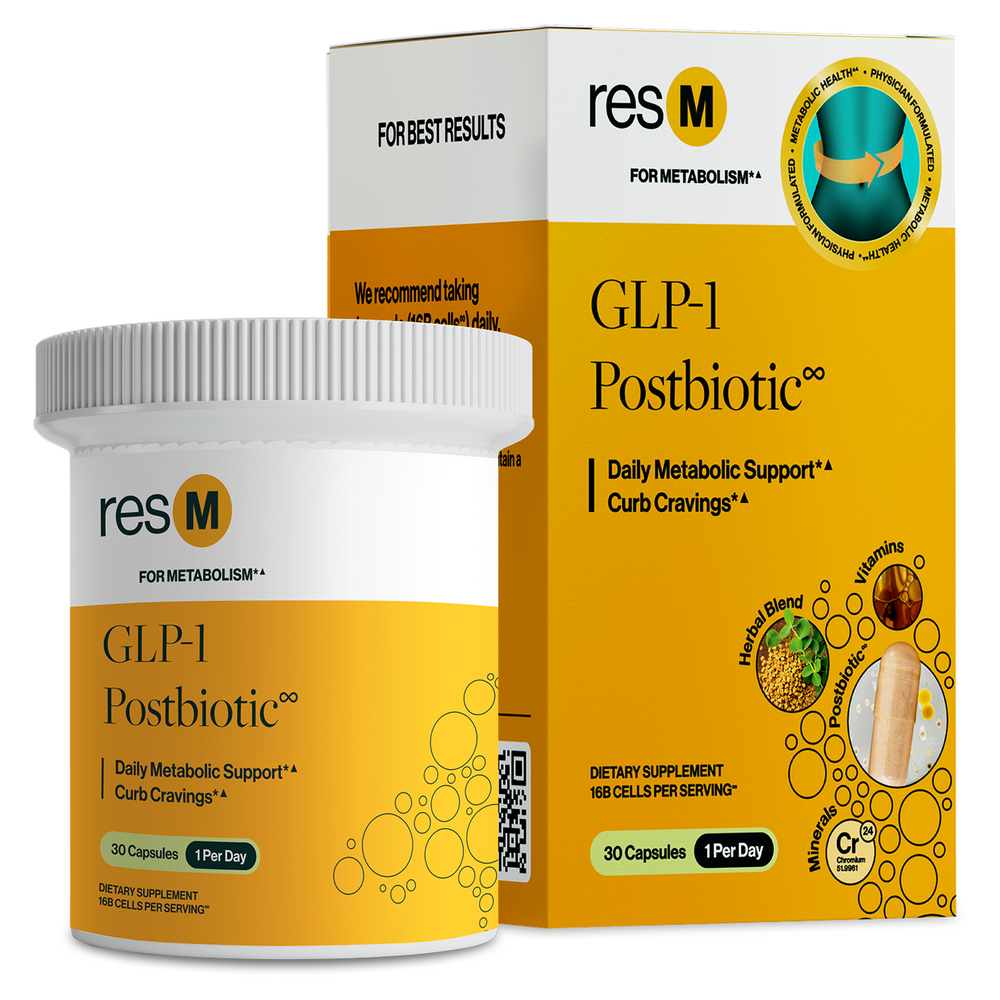 PRO resM GLP-1 Support Postbiotic 2-Pack of 30 Capsules