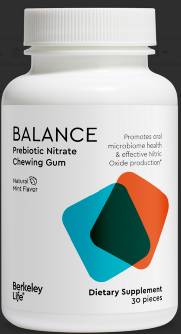 Prebiotic Nitrate Chewing Gum, Mint