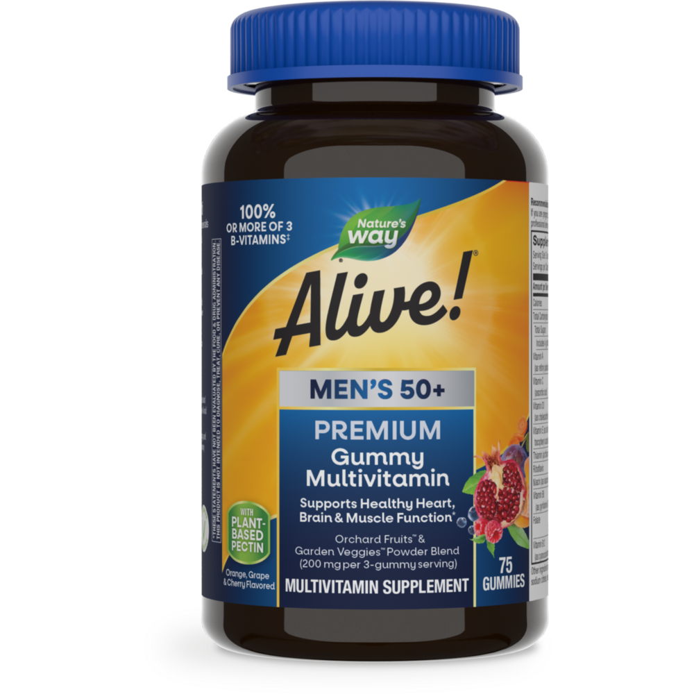 Alive Mens 50+ Premium Gummy Multi-Vitamin