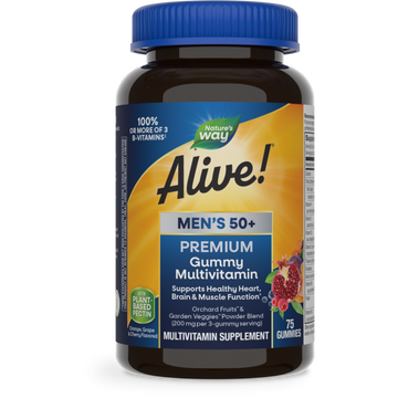 Alive Mens 50+ Premium Gummy Multi-Vitamin