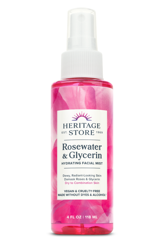 Rosewater & Glycerin w/atomizer spray