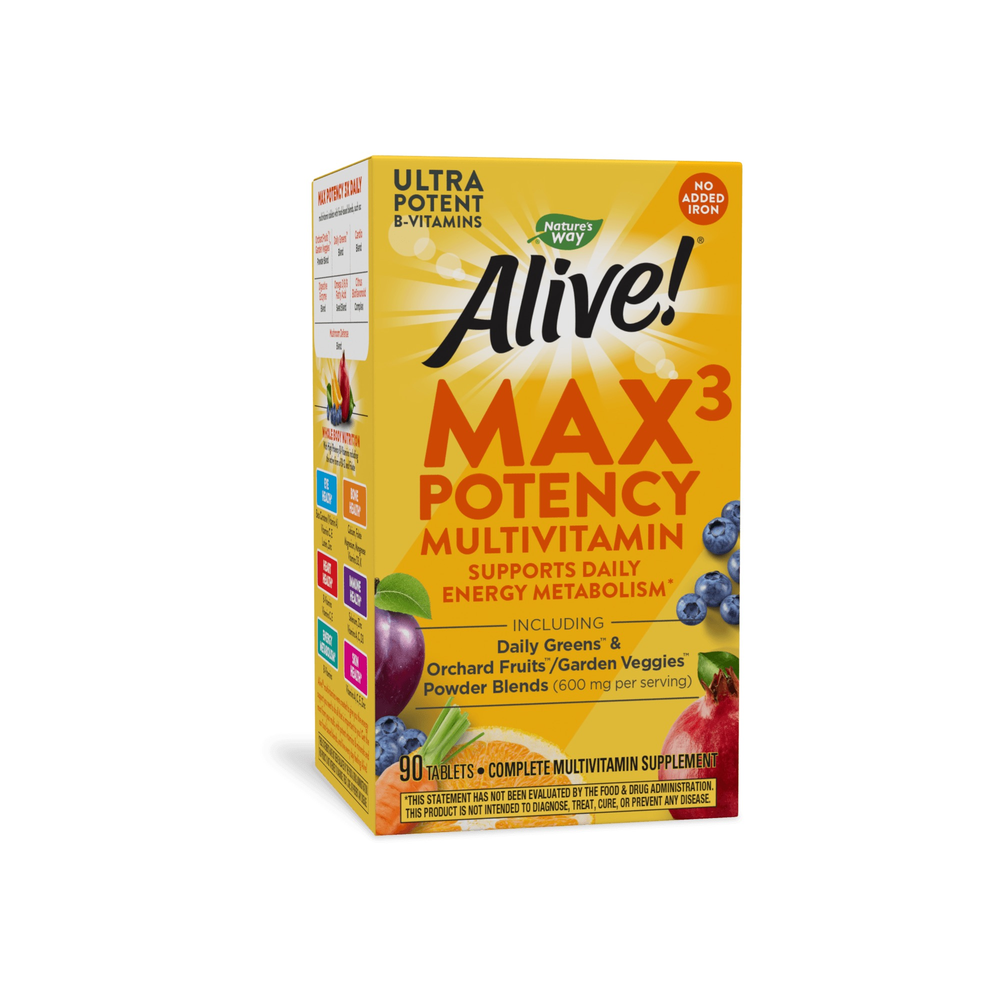 Alive!® Max3 Daily Multi-Vitamin Iron-free