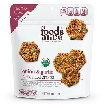 Onion Garlic Sprouted Crisps Organic