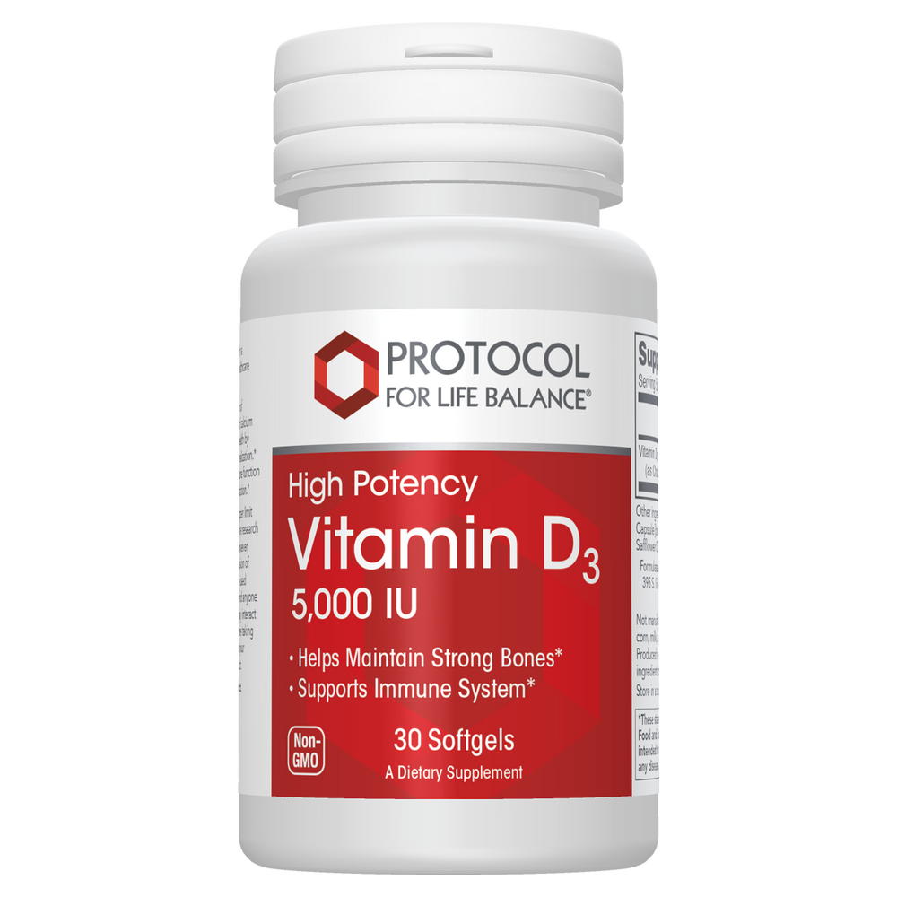 Vitamin D3 (High Potency) 125 mcg (5,000 IU)