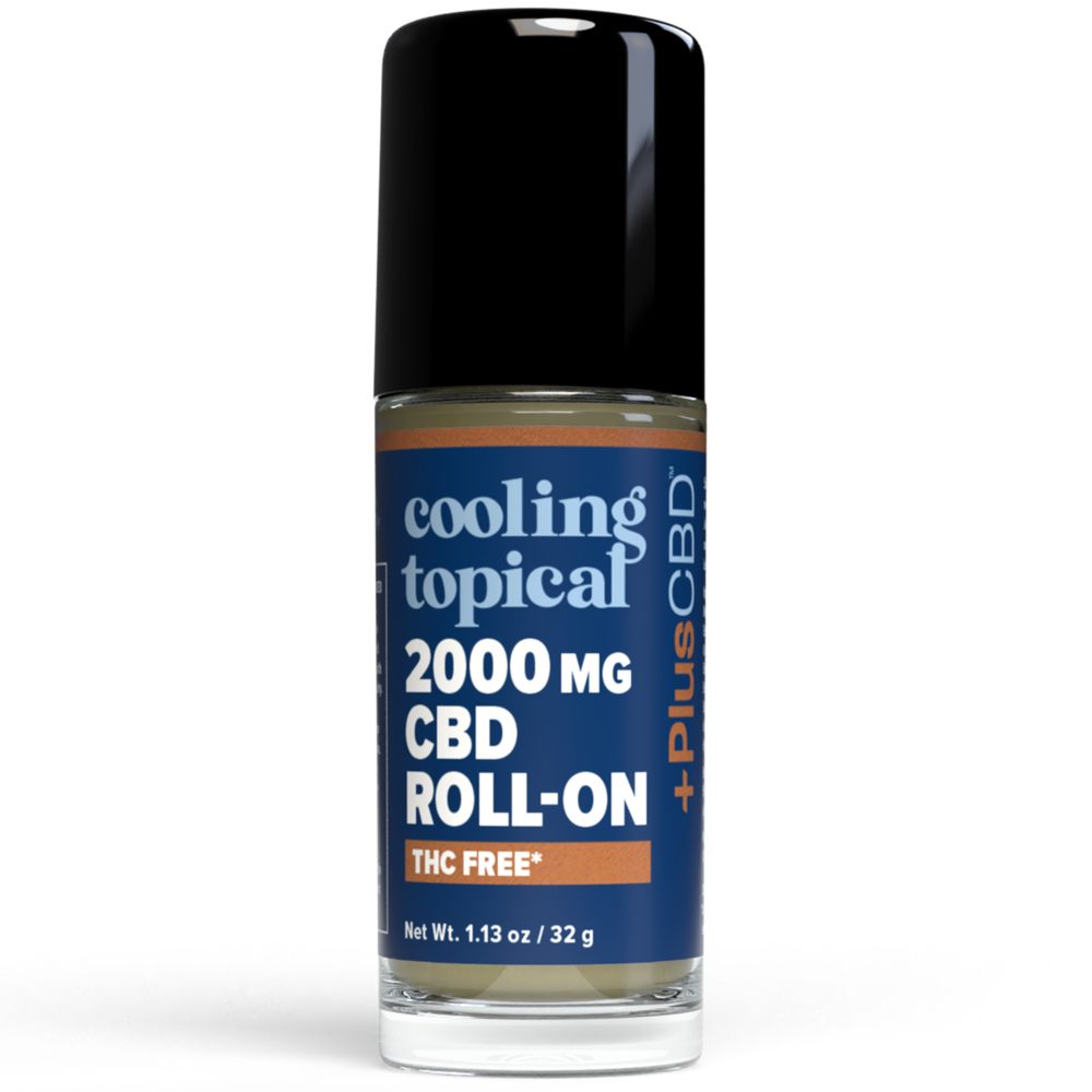 PlusCBD Cooling Topical THC Free Roll-On - 2000mg