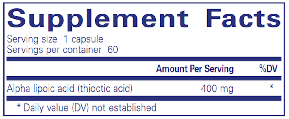 Alpha Lipoic Acid 400mg