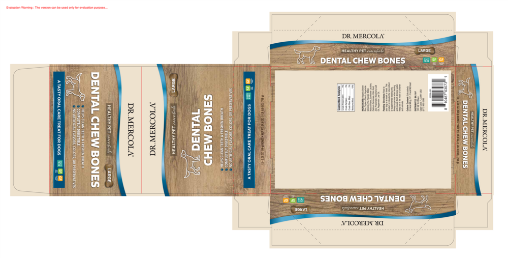 Dog Dental Chew Bones Large