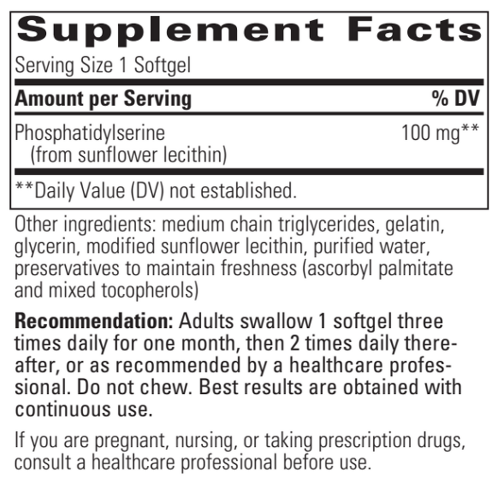 Phosphatidylserine 100mg (soy-free)