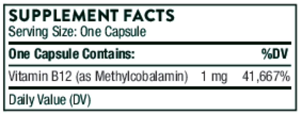 Vitamin B12 (formerly known as Methylcobalamin)
