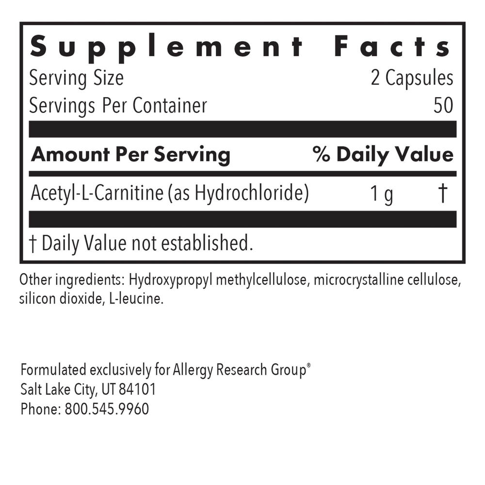 Acetyl L-Carnitine 500mg