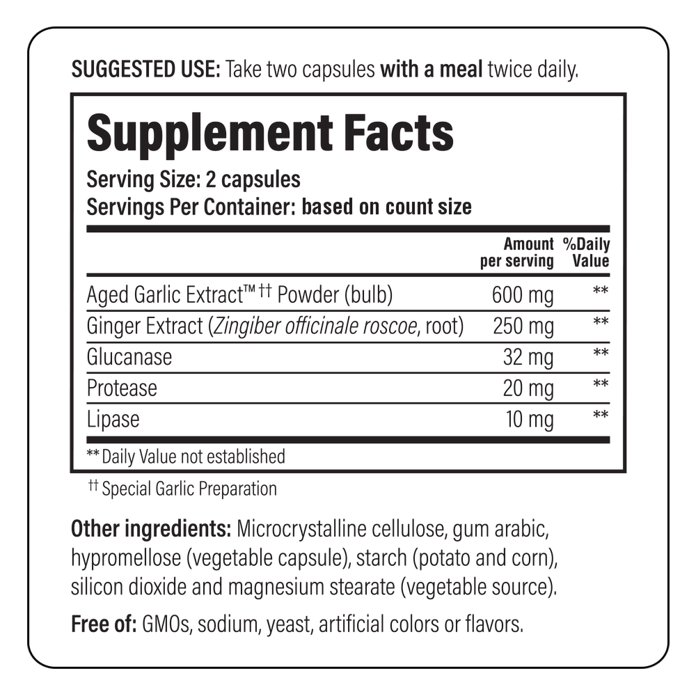 Kyolic Aged Garlic Extract Formula 102 - Candida Cleanse & Digestion