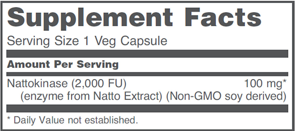 Nattokinase 100mg/2000FU units