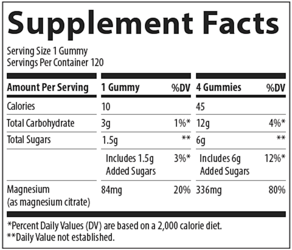 Magnesium Gummies - Tangerine