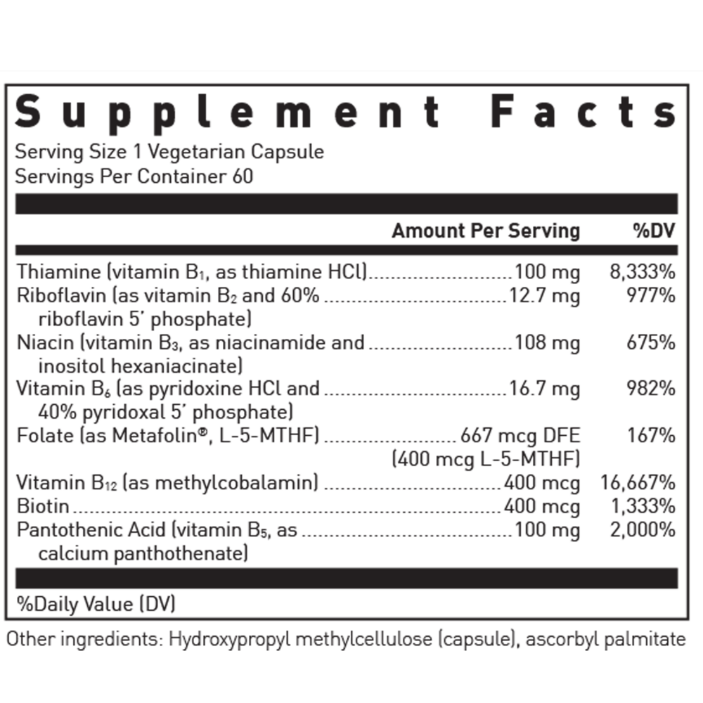 B-Complex with Metafolin® L-5-MTHF