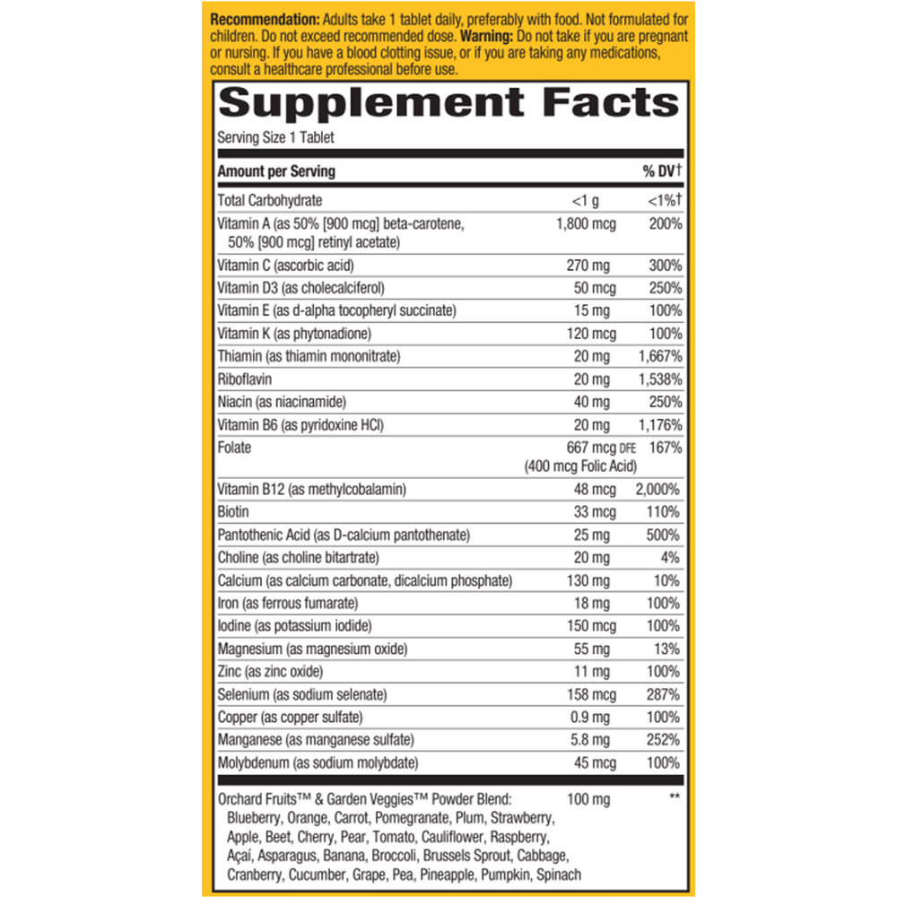 Alive! Adult Ultra Potency Complete Mult