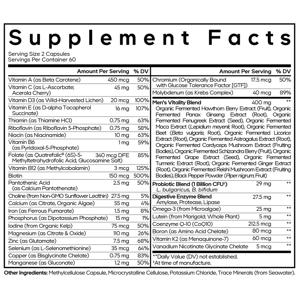 Men's Fermented Multivitamin