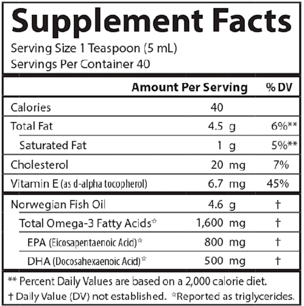 The Very Finest Fish Oil™ Liquid - Orange